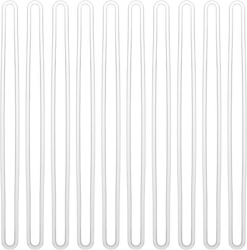 10PCS Plastic Luggage Tags Strap, 6 Inch Clear Luggage Tag Loops, Travel Bag Tag Loops for Name Tags ID Cards Suitcase Label Fastener in Saudi Arabia