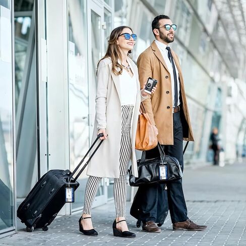 10PCS Plastic Luggage Tags Strap, 6 Inch Clear Luggage Tag Loops, Travel Bag Tag Loops for Name Tags ID Cards Suitcase Label Fastener in Saudi Arabia