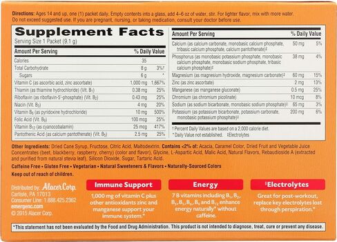 Alacer Raspberry Emergen C Box 30 Pack, 0.32 Oz in Saudi Arabia