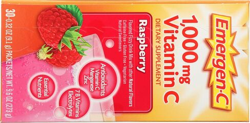 Alacer Raspberry Emergen C Box 30 Pack, 0.32 Oz in Saudi Arabia