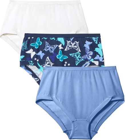 Comfort Choice Plus Size 3-Pack Comfort Leg Brief in Saudi Arabia