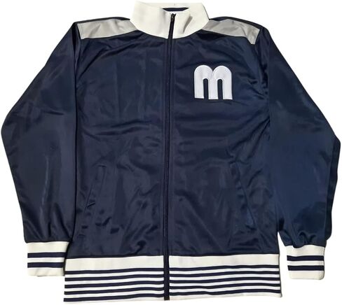 My Party Shirt M Soccer Track Jacket - Everyday Wear & Bob Costume - Reggae Music Gift Football Fashion Rasta Style Coat Blue in Saudi Arabia