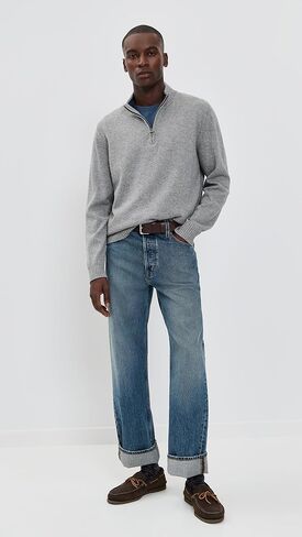 Barbour Men's Kelson Quarter Zip Knitted Sweater in Saudi Arabia