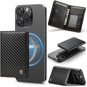 Defencase لـ Magsafe Wallet Magnetic Card Holder RFID حظر ، PU Leather محفظة الهاتف الحد الأدنى المتوافقة مع هواتف Magsafe وحالات iPhone 16/15/14/13/12/Pro/Max/Plus ، Blue Green in Kuwait