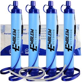 Portable Water Filter for Emergencies, Hiking, Camping, Travel, and Disaster Preparation (1 Pack) in Kuwait