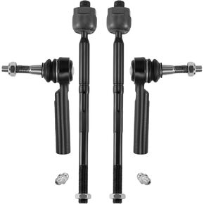 BDFHYK 6pcs Front Inner & Outer Tie Rod Ends Kit w/Tie Rod Boots Compatible with 1999-2006 Chevrolet Chevy Silverado 1500,Compatible with GMC Sierra 1500 Replacement for ES3492 EV370 in Kuwait