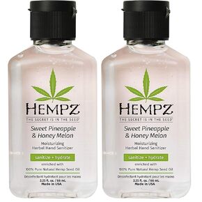 Hempz Triple Moisture Hand Sanitizer, Citrus & Peach Scent, Travel Essential, 8.5 oz in Kuwait