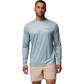 Columbia Mens Terminal Tackle PFG Fish Flag Long Sleeve, Crushed Blue/Nocturnal, X-Large in Saudi Arabia