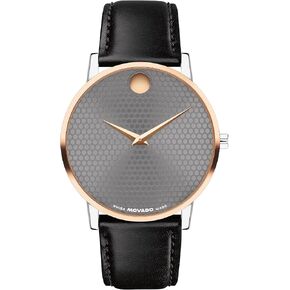 Movado Museum Classic Men's Watch - Swiss Quartz 2H Movement, Calfskin Strap - 3 ATM Water Resistance - Classic, Luxury Fashion Timepiece for Him - 40mm in Kuwait