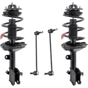 4PC Front Strut Spring with Stabilizer Sway Bar Links Stabilizer Bar Links Kit, Compatible with Honda Odyssey 2008-2010, Replace# 172542 172541 K750304 in Kuwait