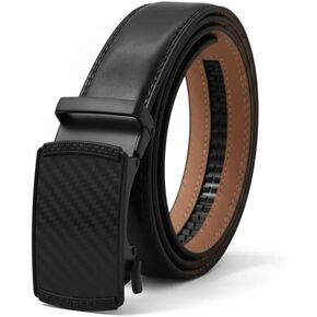 Men's Belt - Mens Ratchet Belt Leather, Trim to Fit, Men Dress and Casual in Saudi Arabia