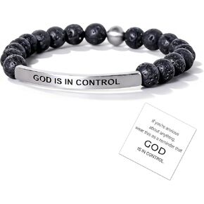 72ore God Is in Control Bracelet God Faith Bracelet Inspirational Gifts for Women Christian Jewelry Encourage Gift for Believers in Saudi Arabia