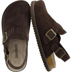 CUSHIONAIRE Brooklyn Women's Suede Clogs - Adjustable Slingback Clog Sandal with Buckle, Memory Foam, Wide Widths in Kuwait