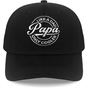 هدايا بابا، قبعات بابا للرجال عيد الميلاد المطرزة خطابات قبعة بيسبول قابلة للتعديل باللون الأسود in Kuwait