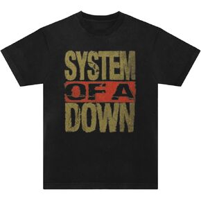 تي شيرت ذو شعار مكدس من نظام داون للجنسين للبالغين in Kuwait