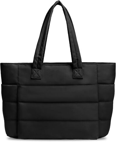 Puffer Tote Bag for Women, Lightweight Puffy Quilted Tote Bag Work Nurse Bag Shoulder Handbag for Travel, Gym in Saudi Arabia