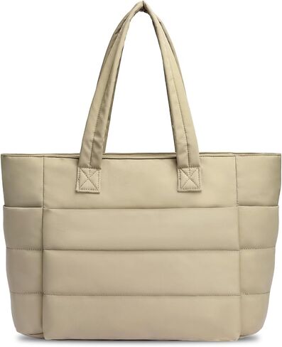 Puffer Tote Bag for Women, Lightweight Puffy Quilted Tote Bag Work Nurse Bag Shoulder Handbag for Travel, Gym in Saudi Arabia