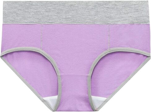 JiXiang Panties For Women Plus Size High Waist Solid Color Tummy Control Soft Stretch Underwear Full Coverage Ladies Panty in Saudi Arabia
