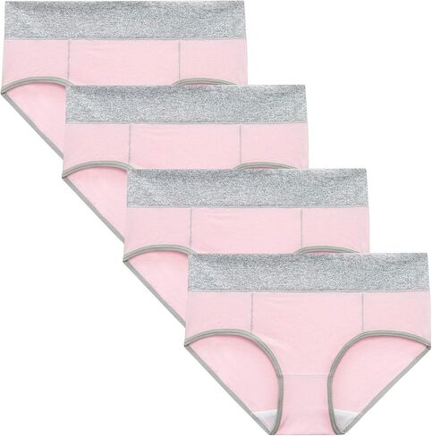 JiXiang Panties For Women Plus Size High Waist Solid Color Tummy Control Soft Stretch Underwear Full Coverage Ladies Panty in Saudi Arabia