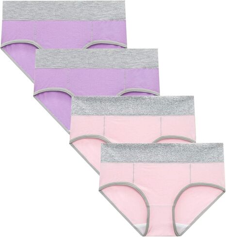 JiXiang Panties For Women Plus Size High Waist Solid Color Tummy Control Soft Stretch Underwear Full Coverage Ladies Panty in Saudi Arabia