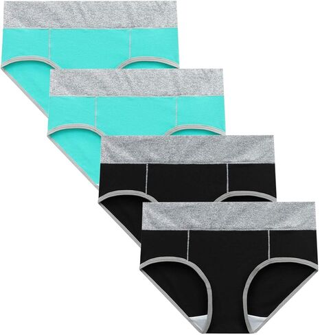 JiXiang Panties For Women Plus Size High Waist Solid Color Tummy Control Soft Stretch Underwear Full Coverage Ladies Panty in Saudi Arabia