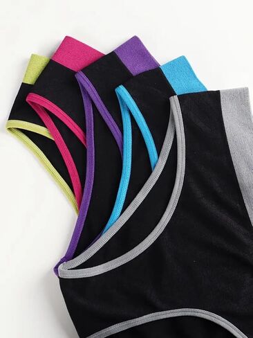 5 pcs Womens Seamless Underwear No Show Cheeky Panties Breathable & Comfy Stretchy Nylon Blend Panties in Saudi Arabia