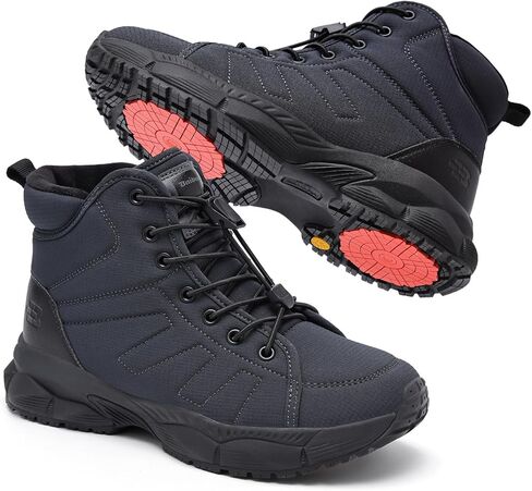 Women's Waterproof Snow Boots Winter Hiking Boots with Crystal Long-Pile Fur Lining | Non-Slip Turbine Grip Insoles | Ankle High Outdoor Boots for Trekking & Work in Saudi Arabia