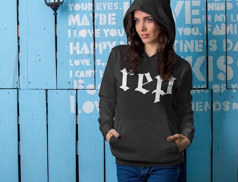 Expression Tees REP Reputation Music Youth-Sized Hoodie, Soft Fleece, Comfortable Fit, Trendy Graphic Design in Saudi Arabia