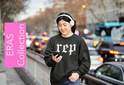 Expression Tees REP Reputation Music Youth-Sized Hoodie, Soft Fleece, Comfortable Fit, Trendy Graphic Design in Saudi Arabia