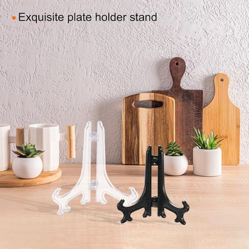 12Pcs 3 Inch Transparent Acrylic Easel Display Stands, Baseball Card Stand Easels Stand Display Stand Plate Holder for Card Easel Photo Frame Desktop in Saudi Arabia