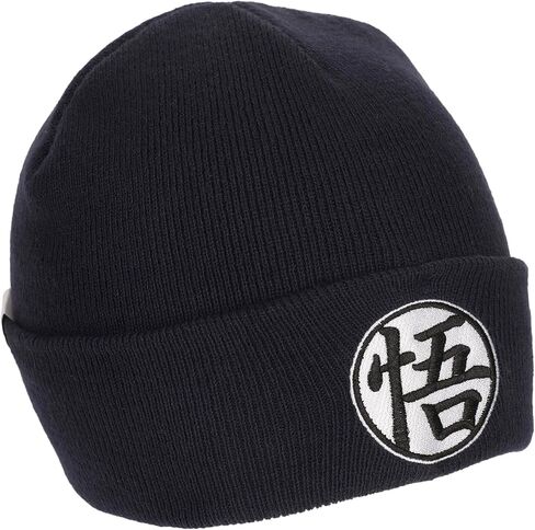 Dragon Ball Z Goku Symbol Embroidery On Acrylic Knit Standard Cuff Beanie in Kuwait
