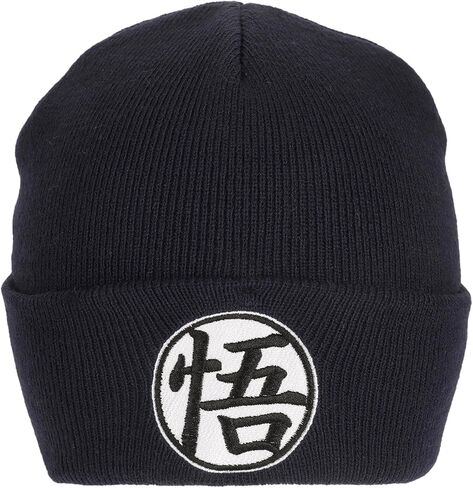 Dragon Ball Z Goku Symbol Embroidery On Acrylic Knit Standard Cuff Beanie in Kuwait