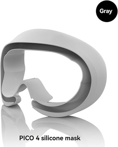 غطاء الوجه السيليكون Modjuego لـ Pico 4 & 4 Ultra VR Associors قناع مقاوم للماء مقاوم للماء (أسود) in Kuwait