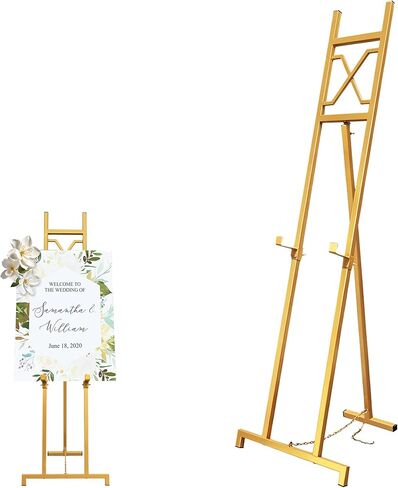 حامل حامل أسود للعلامة، حامل حامل قابل للتعديل مقاس 53 بوصة للعرض، حامل عرض حامل معدني شديد التحمل (أنبوب مربع) in Kuwait