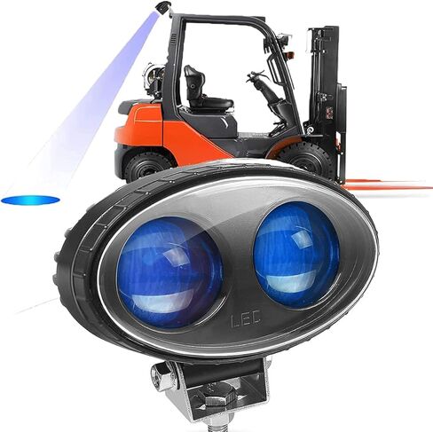 LED Forklift Safety Light Red Warehouse Sate Zone Line Area Light Warning Spot Lights 30W 12-80V DC(RED) in Kuwait