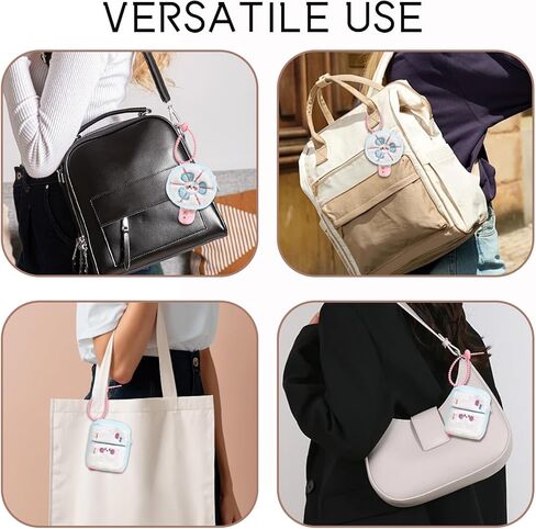 Summer-Themed Mini Coin Purse Keychain - Fan-shaped & Refrigerator-shaped, Portable Zipper Pouch for Women, Travel Accessories, Creative Gifts (White Refrigerator) in Kuwait