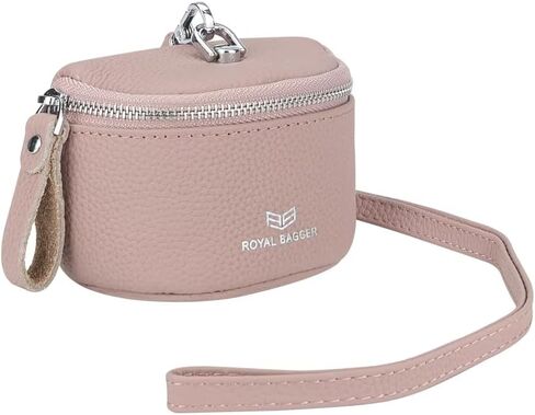 Royal Bagger Cute Mini Coin Purse for Women - RFID Blocking, Genuine Leather Change Pouch Fashion Simple Storage Bag 2900 (Pink) in Saudi Arabia