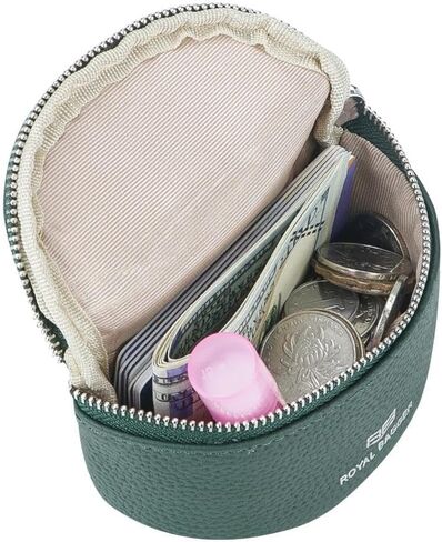 Royal Bagger Cute Mini Coin Purse for Women - RFID Blocking, Genuine Leather Change Pouch Fashion Simple Storage Bag 2900 (Pink) in Saudi Arabia