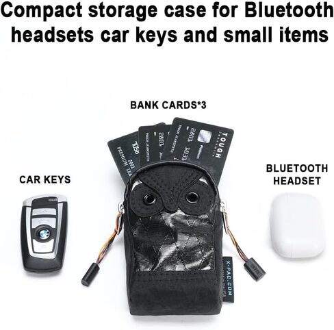 Owl Mini Pouch X-PAC Tech Organizer with Duraflex Clip Small Case for Earbuds Cables USB Drives Keys & Everyday Carry in Saudi Arabia