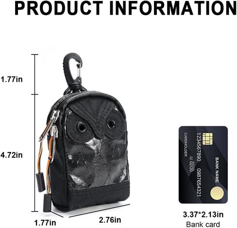 Owl Mini Pouch X-PAC Tech Organizer with Duraflex Clip Small Case for Earbuds Cables USB Drives Keys & Everyday Carry in Saudi Arabia