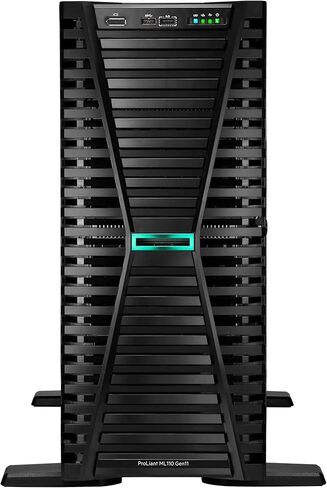 Hewlett Packard Enterprise Proliant ML110 Gen11 Tower Server مع معالج Intel Xeon Silver 4410y ، 12-32P 32GB-R MR408I-O 8SFF 2X480GG SSD 2X800W RPS (HPE Smart Choice P69303-005) in Kuwait