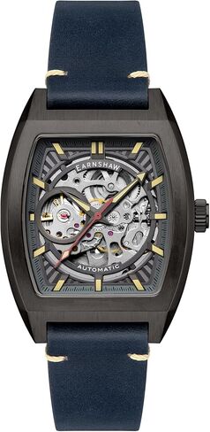 ساعة توماس إيرنشو للرجال هيريتاج ويلينغتون سكيليتون أوتوماتيكية 40 ملم مع حزام جلدي ES-8302 in Kuwait