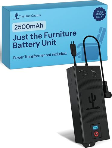 حزمة بطارية Universal Blue Cactus Universal لأثاث مستلق مع شاشة LCD-بطارية كرسي قابلة لإعادة شحنها 2500 مللي أمبير-متوافقة مع أثاث الحركة المكون من سنتين in Kuwait