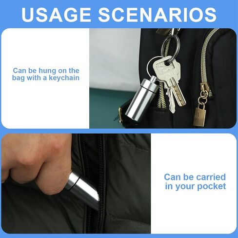 3 Pack Pocket Ashtray Set with Carabiner Waterproof Odor-Proof Multifunctional for Travel Hobby Leisure Black Silver in Saudi Arabia