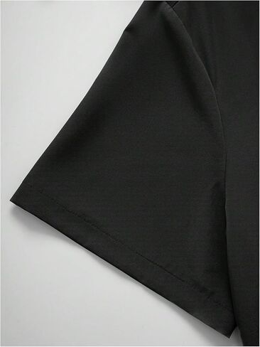 Men's Button Down Shirts Short Sleeve Lapel Collared V Neck Casual Summer Tops in Saudi Arabia