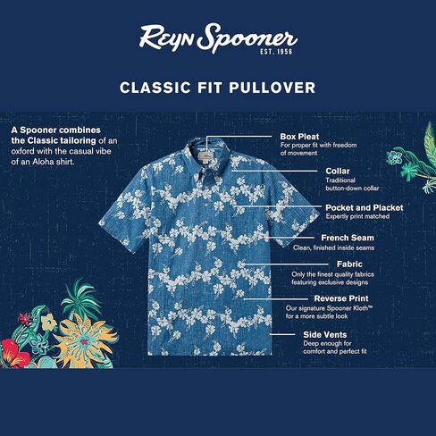 Reyn Spooner Men's Lahaina Sailor Classic Hawaiian Aloha Shirts - Pullover in Saudi Arabia