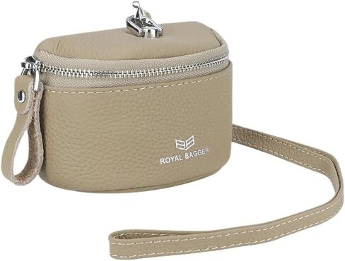 Royal Bagger Cute Mini Coin Purse for Women - RFID Blocking, Genuine Leather Change Pouch Fashion Simple Storage Bag 2900 (Pink) in Saudi Arabia