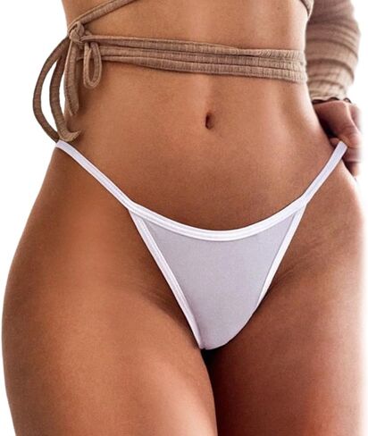 G-String Thongs for Women Cotton Panties Stretch T-back Tangas Low Rise Hipster Lace Floral Sexy Underwear in Saudi Arabia