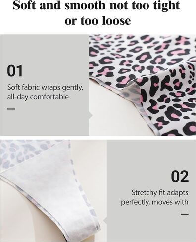 6-Pack Women Animal Printed Seamless Low Rise Breathable Thong Underwear, Ice Silk Design No Show Panties in Saudi Arabia