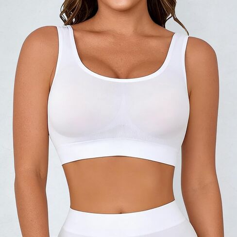 Women's Seamless Sports Bra, High-Support, Gathering, Breathable and Elastic Shape Underwear for Run and Fitness Yoga Tops in Saudi Arabia